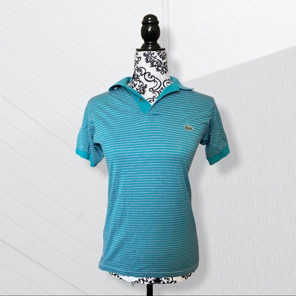 LACOSTE | VINTAGE ‘90S COLLARED STRIPED POLO TEE
